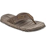 Skechers USA Men's Men's Quill Flip-Flop, BRN, 9