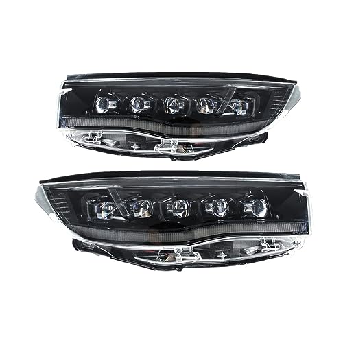 Car Accessories Front DRL Hi Low Beam LED Dynamic Turn Signal Lights Assembly Compatible With Toyota Compatible With Highlander 2015 2016 2017