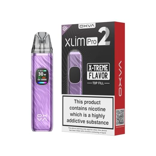 OXVA XLIM Pro 2 Kit – 1300mAh Refillable Pod System with Adjustable Power, OLED Display, USB-C Fast Charging – Compatible with Unicoil – No Nicotine, No E-Liquid