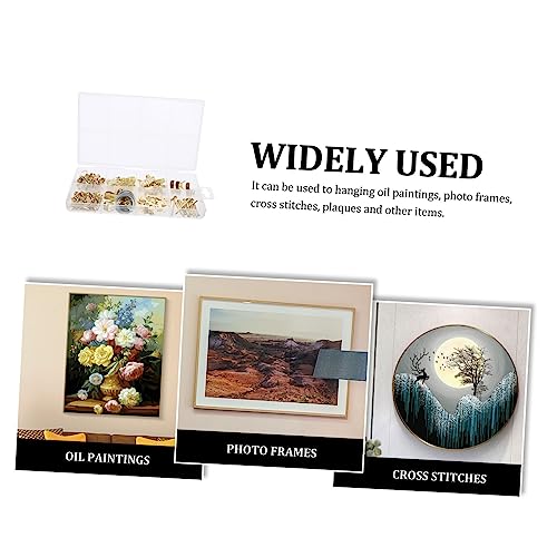 Image of Picture Hanging Kit Durable Wall Hangers Picture Hooks Nails for Easy Display Home Office Strong Load Capacity
