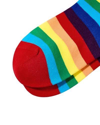 Image of Century Star Retro Striped Novelty Socks For Women Vintage Casual Crew Socks Sporty Calf Socks Cotton Socks Women