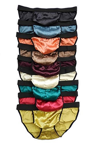 Mens Bikini Underwear Briefs 100% Pure Silk 6 Pairs In One Economic Pack