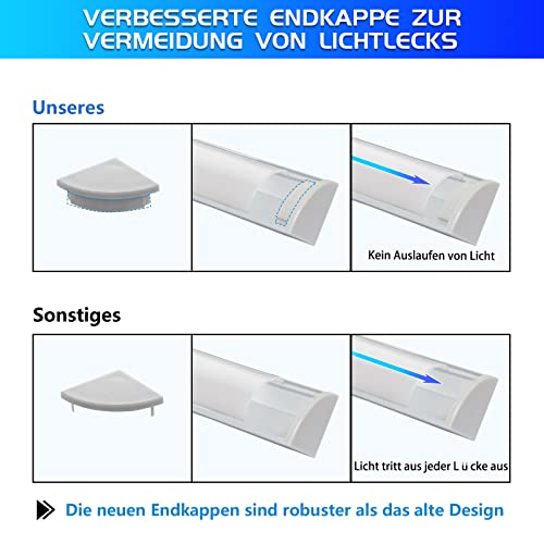 Efishine Pack of 10 LED Profiles Aluminium 10 x 1 m, V-Shape Aluminium Profiles with Milky Cover, End Caps and Mounting Bracket for Strips, Very Easy Installation