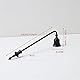 MUXSAM Kerzenlöscher Edelstahl Kerzenlöscher mit langem Griff Dochtlöscher Candle Snuffer Kerzenwerkzeug für Kerzen Docht Flammenlöscher Weihnachten Geschenke Dekoration,Schwarz