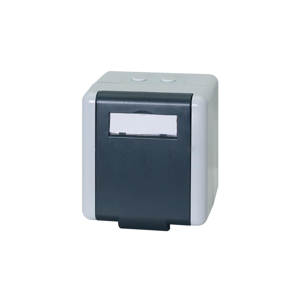 LogiLink Outdoor puszka natynkowa z pokrywą na zawiasach, do 2 x RJ45 CAT. 6A Keystone, ochrona IP44