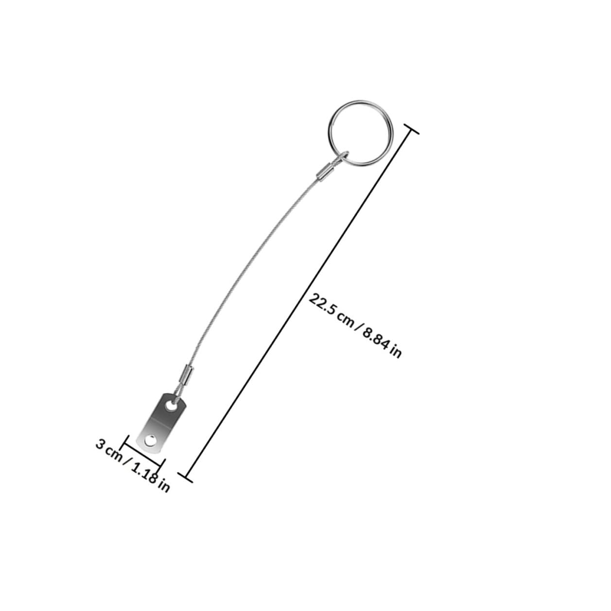 Pin de Sujeción Anticaída de Acero Inoxidable para Barco, Cable con Anilla de Liberación Rápida, 4 Piezas, Accesorios Náuticos Resistentes para Seguridad y Amarre en Navegación