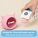 Cow Head Milk Carton Cap Leak Proof Pour Spout Dispenser for Milk Boxes, Funny Cow Milk Pourer Lid, Silicone Reusable Milk Cap for Cartons (pink)