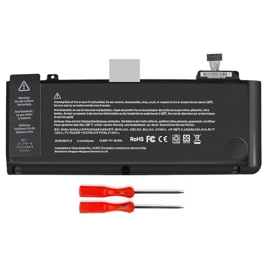 YXKC A1322 A1278 3ICP5/69/71-2 Li-ion Battery for MacBook Pro 13-inch (Mid 2009,2010,2012; Early/Late 2011) | Compatible with MacBook Pro 5,5;7,1;8,1;9,2 & AMC700LL | 10.95V 63.5Wh