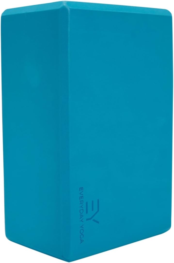 𝗘𝘃𝗲𝗿𝘆𝗱𝗮𝘆 𝗬𝗼𝗴𝗮 Deluxe Mat and Yoga Foam Block Set - Non Slip, Eco Friendly, Anti-Tear, 5mm Thickness for Yoga - Peacock