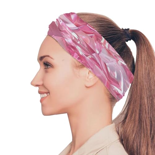 Pink Transparent Ice Cubes Four season Dust and Dirt proof cooling neck gaiter women Multiple Ways to Wear? cloth face mask for women for Motorcycle Kayaking Skiing2