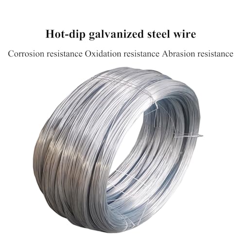 Alambre sólido galvanizado diámetro 2.2mm, peso 20Kg, acero galvanizado para manualidades, proyectos DIY, cercas miniatura 3
