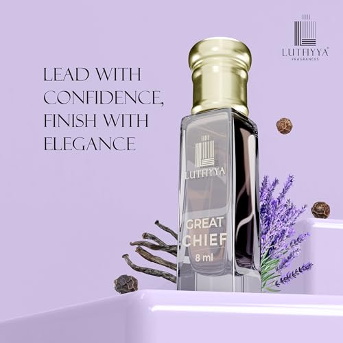 Image of Non-Alcoholic Attar Roll-On Perfume Oil (Pack of 2, 8ml Each) | Great Chief & Mist Aura | Long Lasting Floral Fragrance with Cardamom, Patchouli, Vanilla, Lavender & Jasmine | For Men & Women