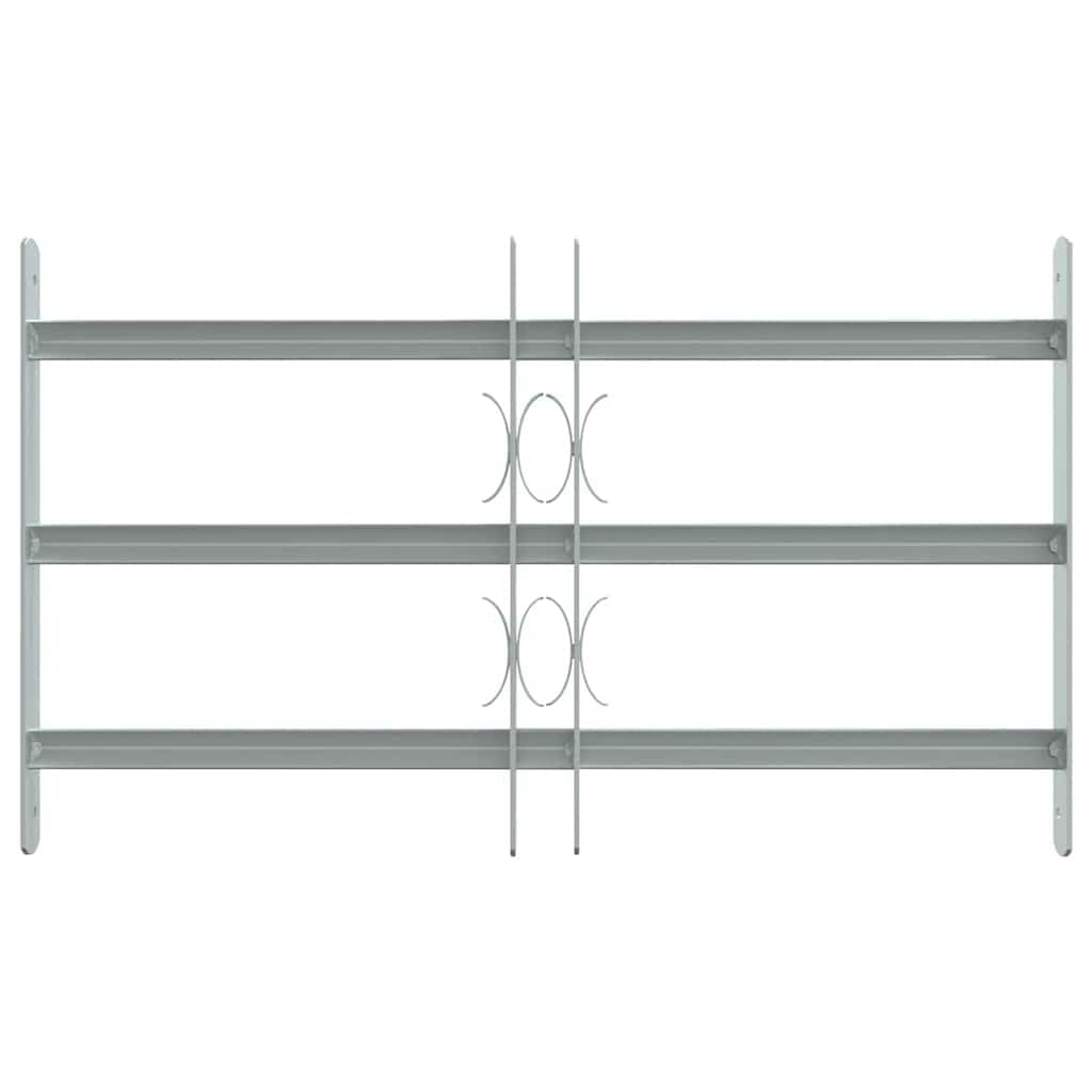 vidaXL Reja de Seguridad para Ventanas Ajustable con 3 Travesaños 500-650 mm