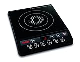 Tefal Everyday Portable Electric Induction Hob, 2 hours timer, 6 functions, 9 power level, 2100W, Kitchen, Student, Cooking, Caravan, Party, Black, IH201840