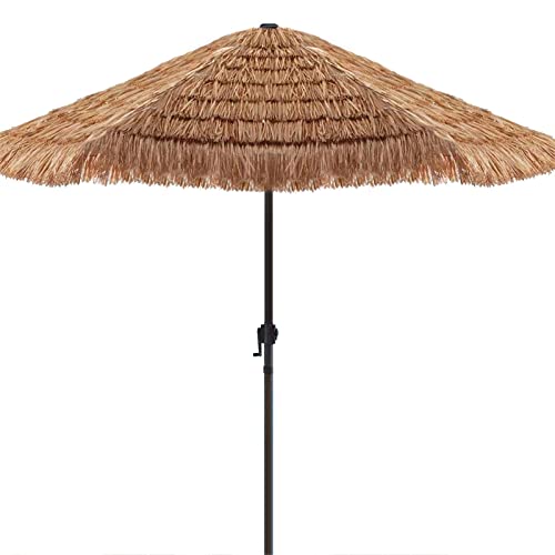 Sombrilla grande de paja artificial 2.4m para balcon jardin y playa