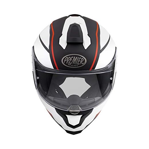 Premier Casco Hyper de 92 Bm,Bianco/Nero/Rosso,M