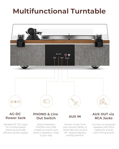 High Fidelity Turntable for Vinyl