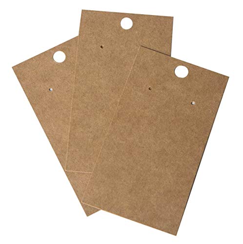 400 Pack Earring Cards - Earring Card Holder - Custom Earring Cards For Earring Display - Hanging Earrings - Bulk Earring Cards - 2 X 3.5 Inches - Brown (Pack Of 400) #TOP2