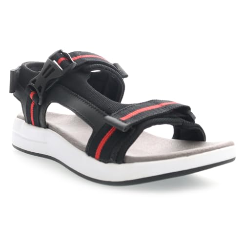 Image of Propet Mens Eli Strap River Casual Sandals Casual - Black