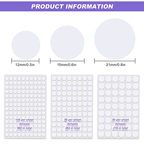 Screw Covers White Stickers 1160 Pcs - Image 2