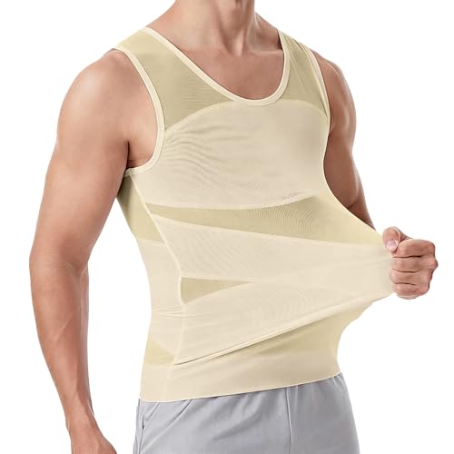 [Ademe] 加圧シャツ メンズ 加圧インナー 乳首隠し お腹引き締め 強圧 コンプレッションウェア 加圧タンクトップ 吸汗速乾 通気性 細身 姿勢矯正 トレーニング ランニング 運動用