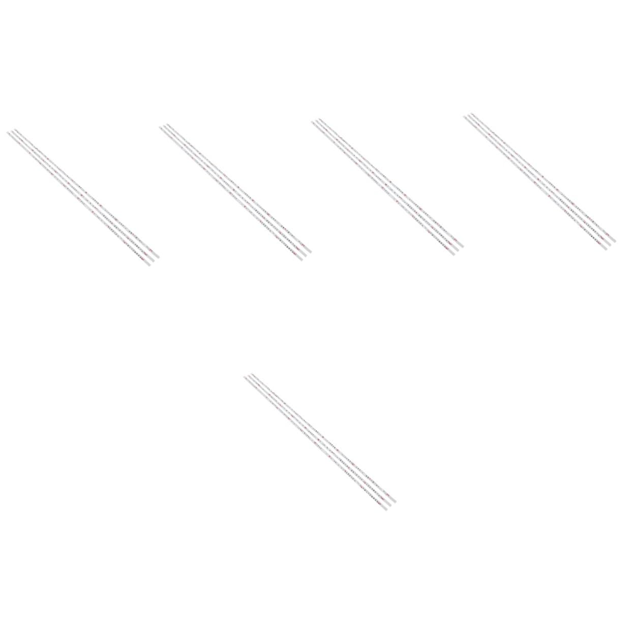 UKCOCO 15pièces Règle Adhésive Métallique Ruban De Mesure Auto-collant Pour Atelier Bureau Mur Outil Pratique Pour Mesure Précise