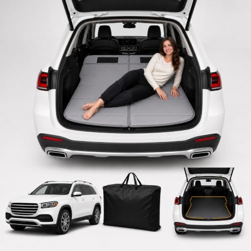 Image of Car Mattress for GL /GLS 2020-2026, Upgraded Non-Inflatable Thickened Foam SUV Car Camping Mattress, Foldable Trunk Sleeping Pad Car Bed Mattress for Road Trips Camping Travel