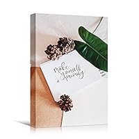 Canvas Wall Art Pressed Quotes Bedroom Industrial Inspirational Modern Art Multicolor Neon Photography Quotes Urban - 12x18 inches