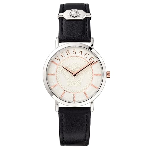 Montre pour Femmes Versace V-Essential cadran analogique et montre de luxe en acier inoxydable
