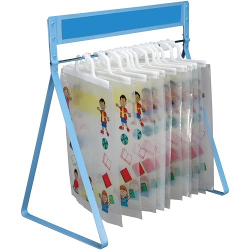 Image of Really Good Stuff Store More Hang-up Totes & Sturdy Rack, 1 Rack