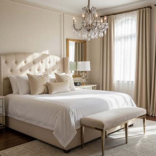 Image of Velvet Throw Pillow Covers 16x16 inch Pack of 2 Gold Decor Cream