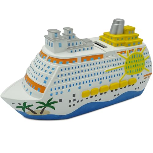 Precioso,Caja de Viaje Grande, Caja de Vacaciones,Hucha,Barco, Crucero