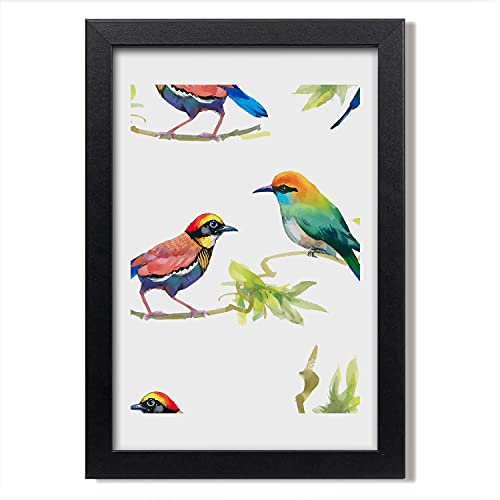 Cadre photo oiseaux 20x30 cm pour habiller un mur vide avec un tableau moderne Tulup