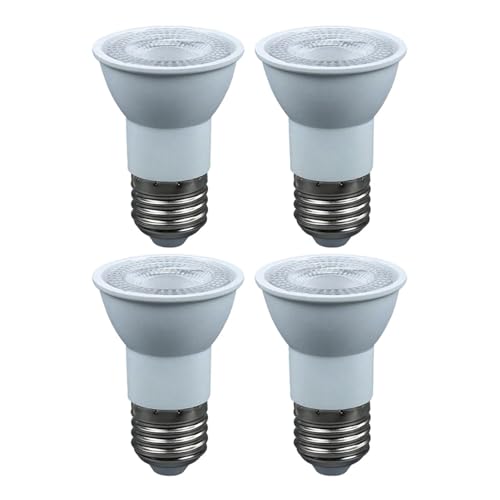eufeifeiegds 4x PAR16 ロングネック JDR E26 E27 5W LED トラックスポットライト電球 85-265V 50W 交換用 アクセントライト(Warm White 2700K)