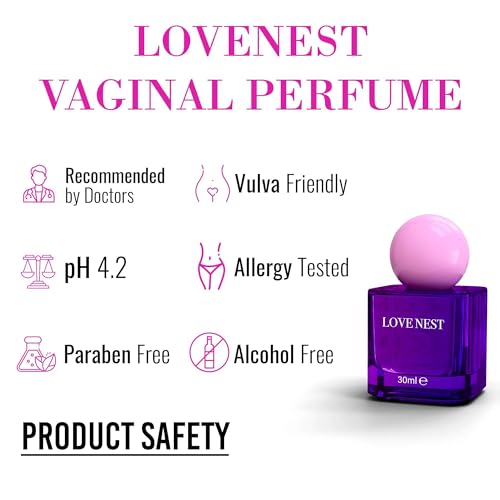 Image of Lovenest Vulva Perfume Feminine Odor Control, pH 4.2 Intimate Spray with Postbiotics, Hyaluronic Acid, Menapause Support, Hydration & Circulation Support for Women 30 mL (1Fl oz) By Marqueens Beauty