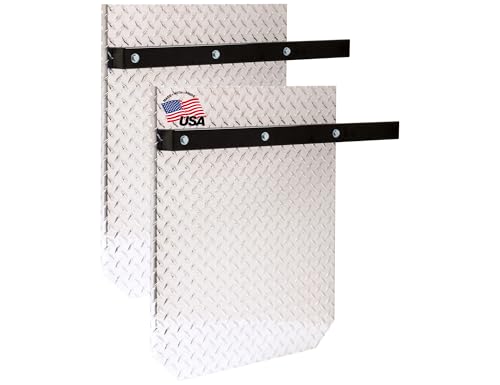 Image of Aluminum Diamond Tread Splash Guards 22x28 Inch