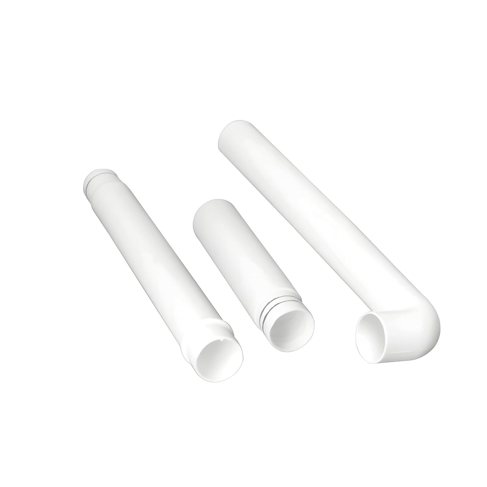 NEW WARE® PVC Long 3 Pc Bend Pipe for Flush Tank - Toilet Accessory for Smooth Water Flow (White) (B0CL9VPJMZ) Amazon Price History, Amazon Price Tracker