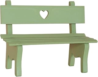 CRAFTHROU Móveis Em Miniatura Móveis De Madeira Bonecos Em Miniatura Banco De Plataforma Em Miniatura Banco De Parque Modelo Cadeira De Varanda Em Miniatura Casa De Boneca Cadeira Pequena