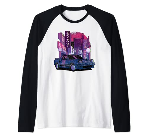 Voiture de dérive japonaise vintage Manche Raglan Cover