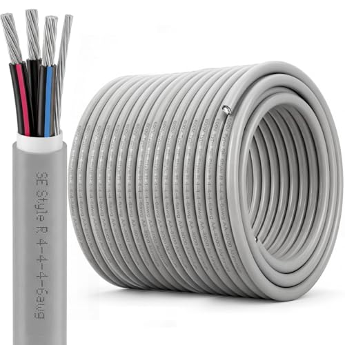 Image of Copkim 175' 4-4-4-6 SER Aluminum Service Entrance Cable 600V - UL Listed Electrical Wire for Above Ground Sub Panel Feeder, 4 AWG 3 Conductor with 6 AWG Neutral - Residential /Commercial Panel