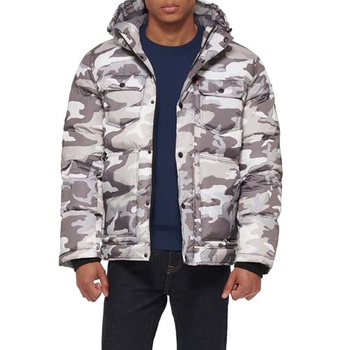 Image of Levi's Men's Performance Hooded Puffer Trucker Jacket (Regular & Big & Tall Sizes)