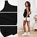 Bhome Maternity Tank Top Sleeveless Tshirt Pregnancy Tee Black M