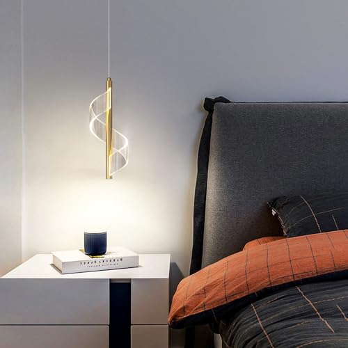 Lámpara de araña LED moderna de aluminio con pantalla acrílica 3