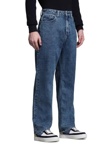 Image of Jack & Jones Men's Loose Fit Jeans | High Rise | Jeans for Men