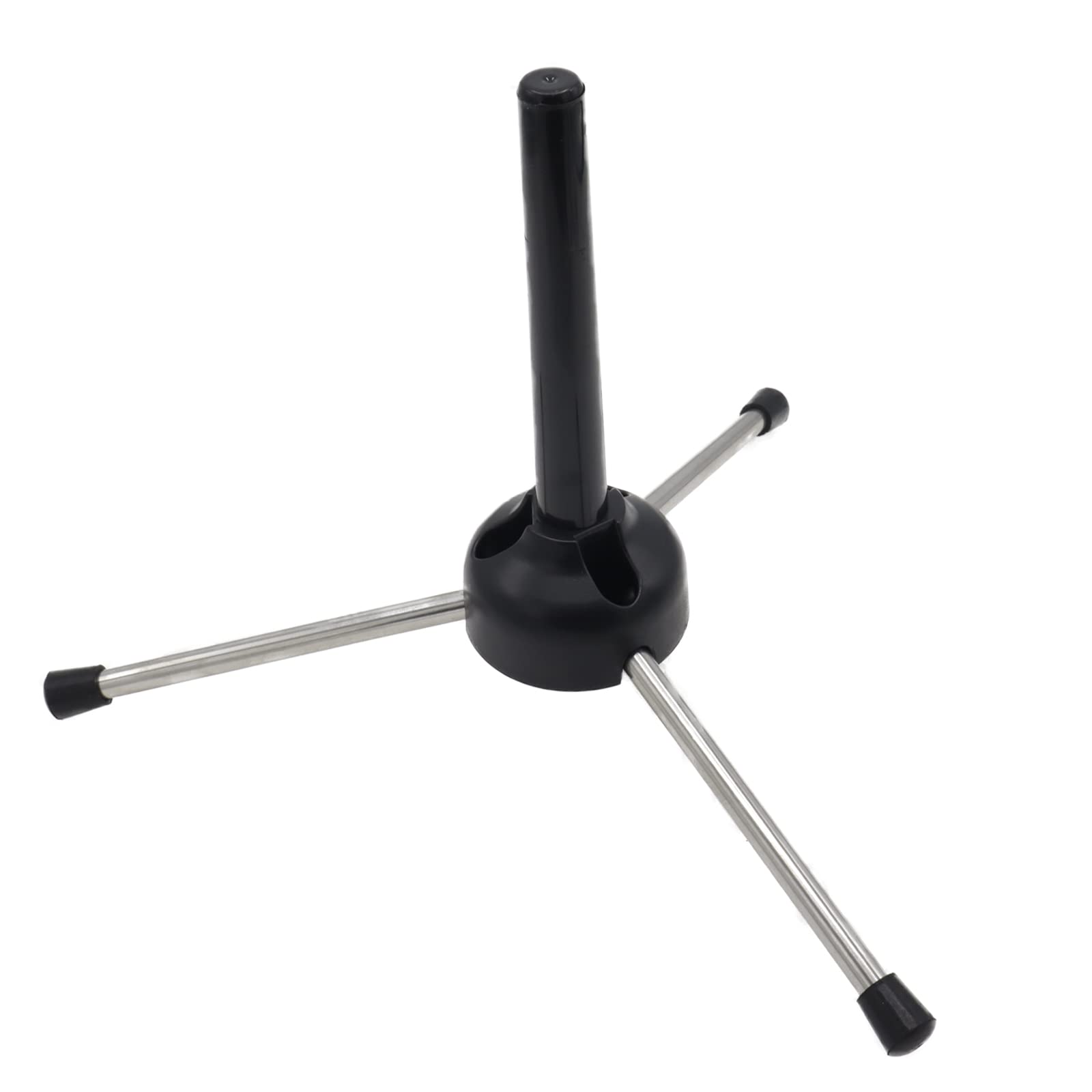 Portable Clarinet Stand Holder, Metal 3-Leg Clarinet Support, Flute Stand Compatible with Clarinets, Saxophones, and Other Wind Instruments