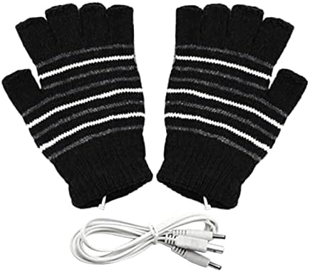 Winter Gloves, Thermal Lightweight Knitting Fingerless Gloves for Women Men Boys Girls Typing Skiing Camping Hiking