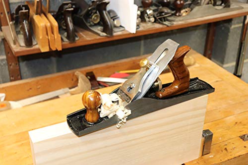 Bench Plane No. 5 - Iron Jack Plane - Fully Adjustable Wood Hand Planer, 14-Inches Long With 2-Inch Cutter, Includes 2 Blades - Caliastro #TOP5