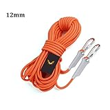 ▷ Professionelles Design: Statisches Stahldrahtseil mit geringer Duktilität kann das durch die Dehnung des Drahtseils verursachte Sicherheitsrisiko verringern. Es ist mäßig weich, weich und leicht zu knoten, verschleißfester, schwer zu pillen und behält eine gute Bremsfunktion bei.