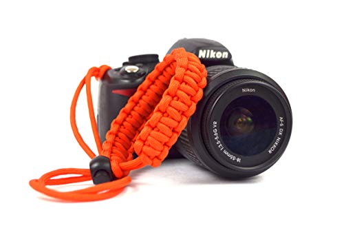 Image of Paracord Wrist Strap for robust hand grip to hold all DSLR camera /heavy gear /Binocular