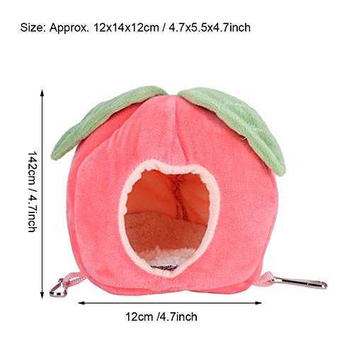 Hamster Slaapzak, Kleine Huisdier Warme Hangmat Slaapnest Fruitvormige Kooi Hamster Suiker Zweefvliegtuig voor… - Image 4